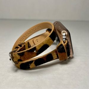 Victoria Emerson Safari Apple Watch Double Wrap Strap Genuine Soft Leather.